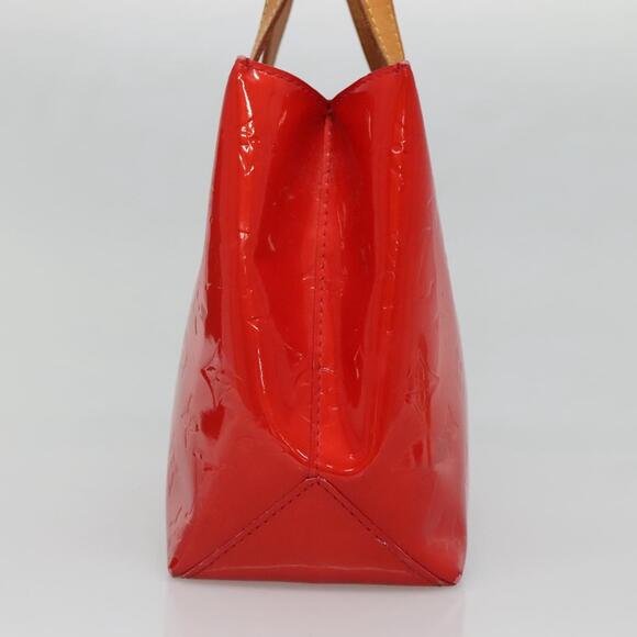 LOUIS VUITTON Monogram Vernis Reade PM Hand Bag Red Rouge M91088 - Picture 5 of 12